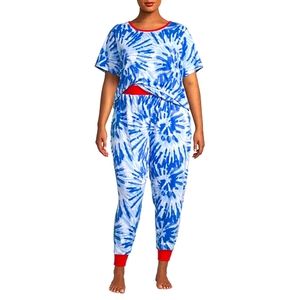 🇺🇸 Hope & Wonder 🎆 2pc Patriot Crew Neck Short Sleeve & Pants Pajama Set 🇺🇸